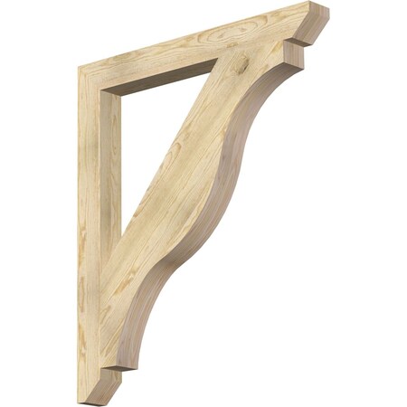 Ekena Millwork Funston Slat Rough Sawn Bracket, Douglas Fir, 4"W x 38"D x 44"H BKT04X38X44FST06RDF
